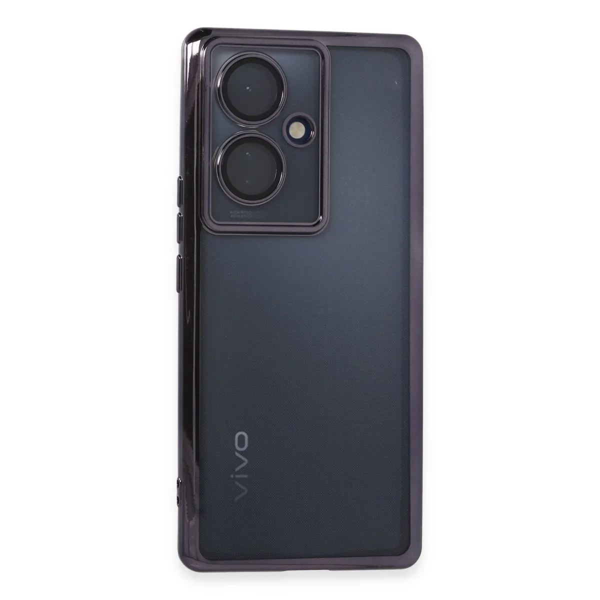 V29 Lite Kılıf Razer Lensli Silikon - Mor