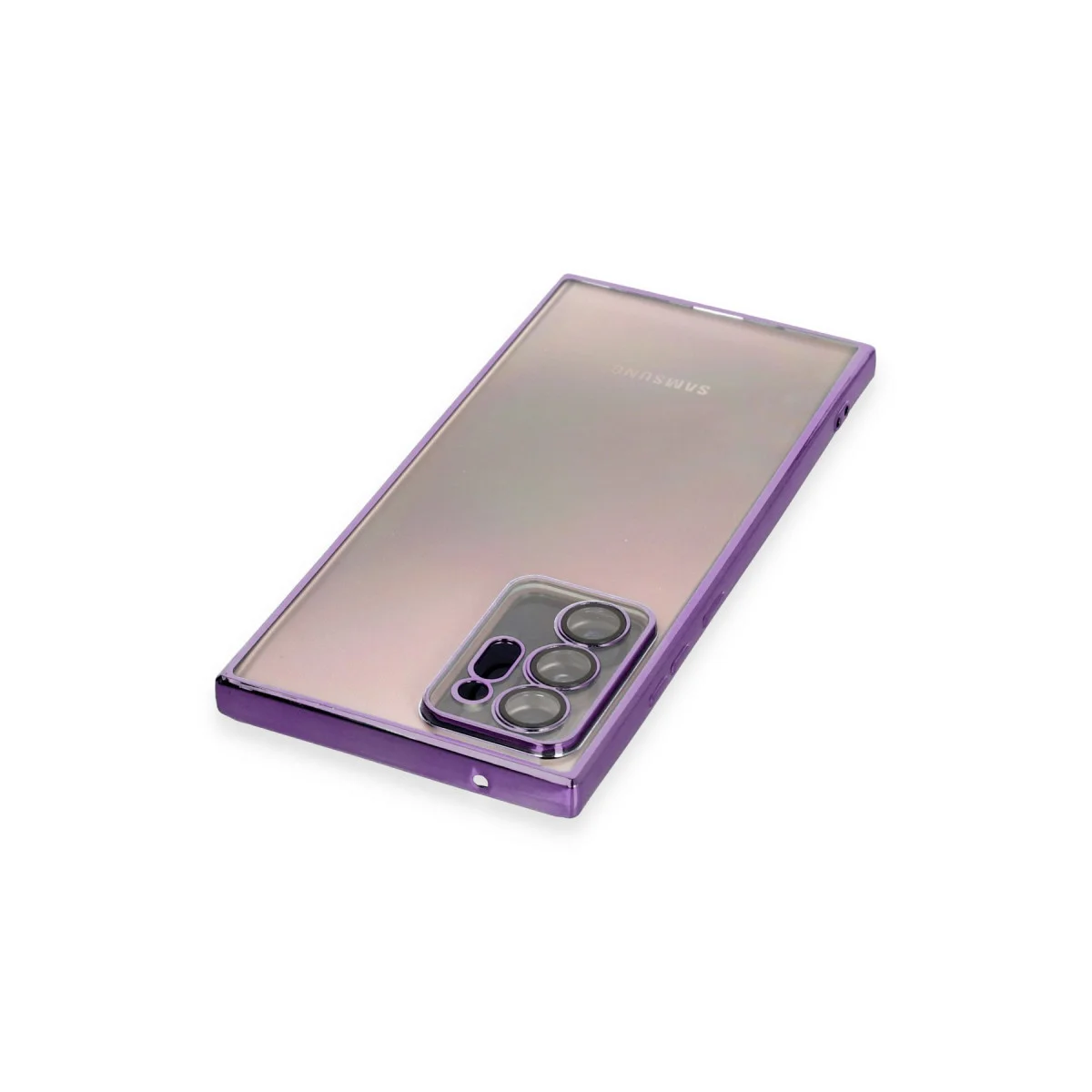 Galaxy Note 20 Ultra Kılıf Razer Lensli Silikon - Mor