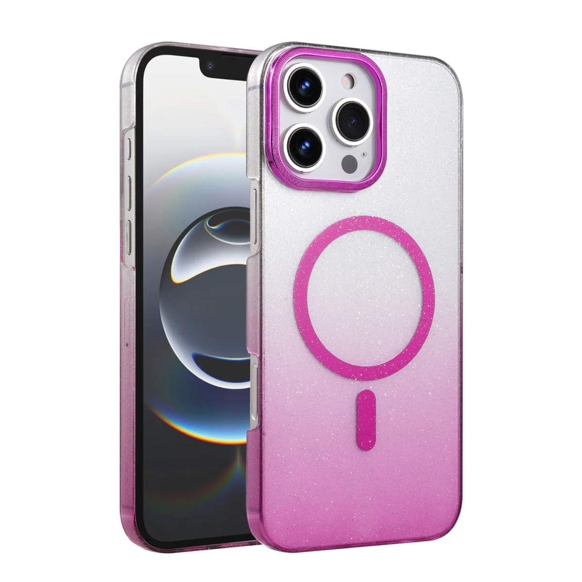 iPhone 16 Pro Glossy Magsafe Kapak - Mor