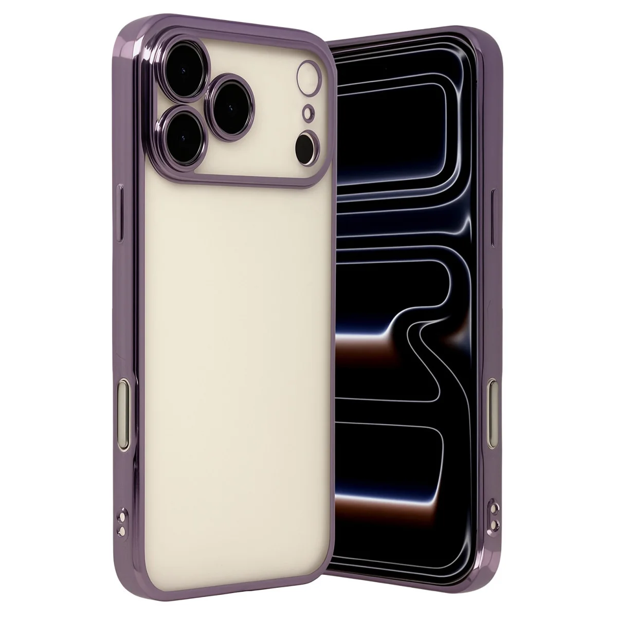 iPhone 17 Pro Razer Lensli Silikon - Mor