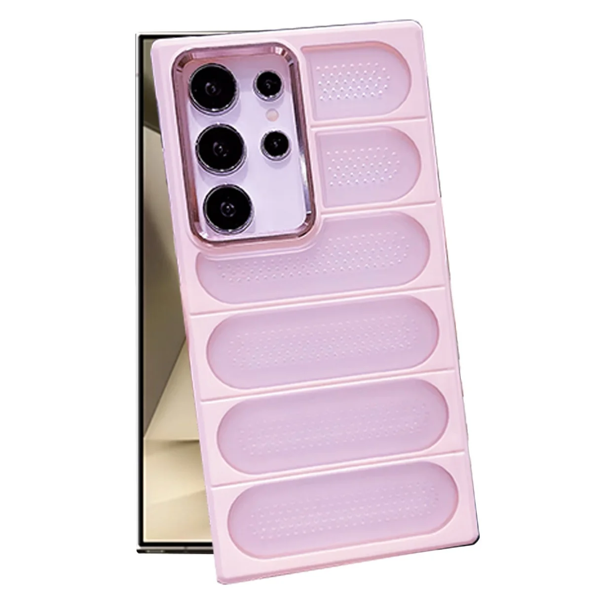 Galaxy S24 Ultra Kılıf Airmax Silikon Kapak - Pembe