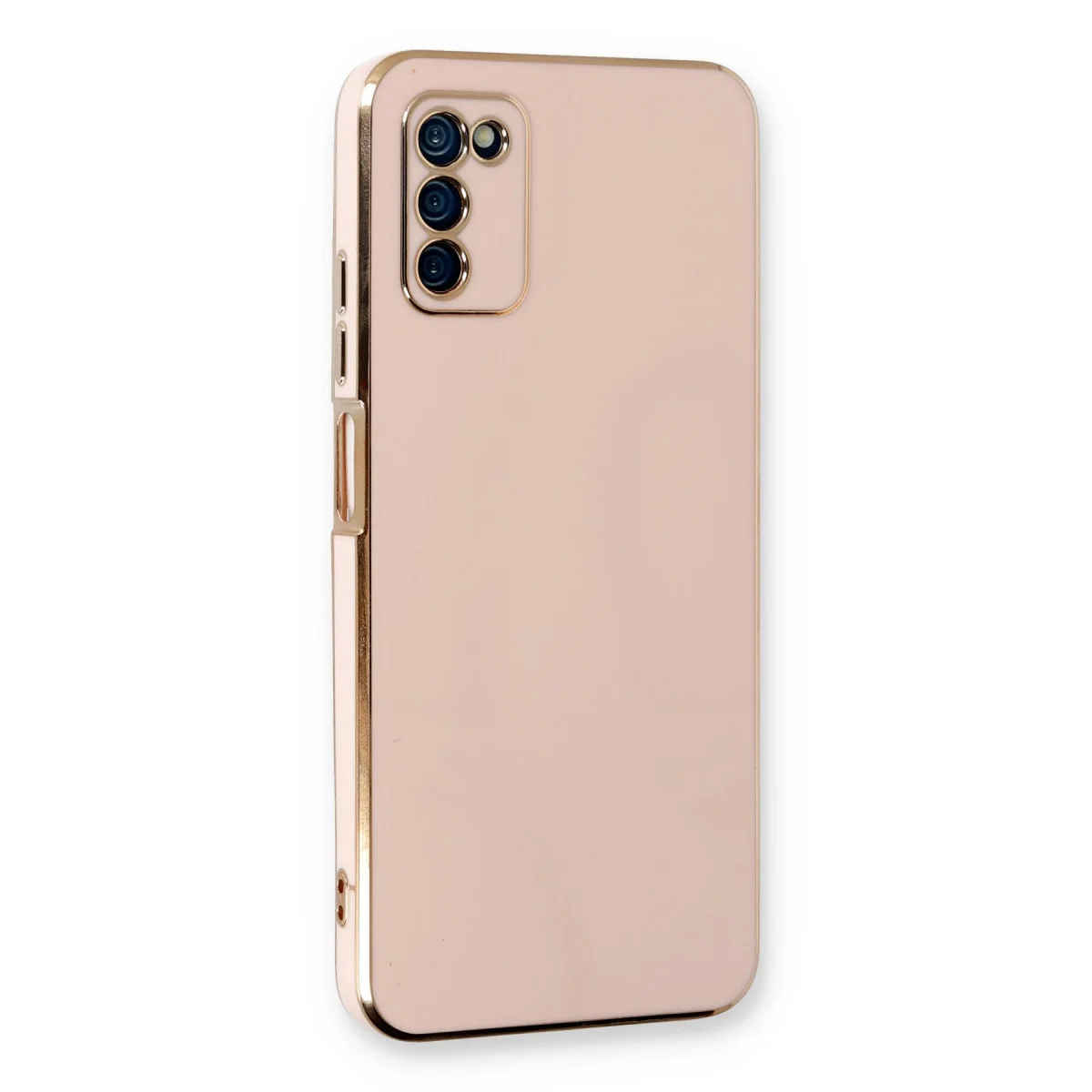 Galaxy A03S Kılıf Volet Silikon - Pembe