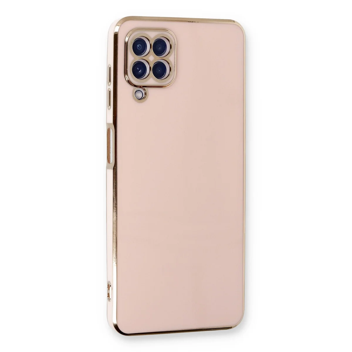 Galaxy A22 Kılıf Volet Silikon - Pembe