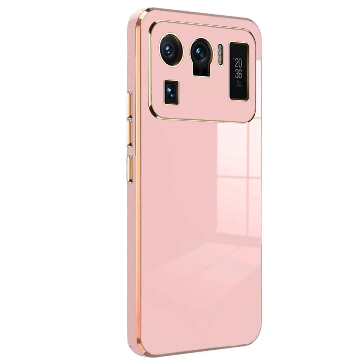 Mi 11 Ultra Kılıf Volet Silikon - Pembe