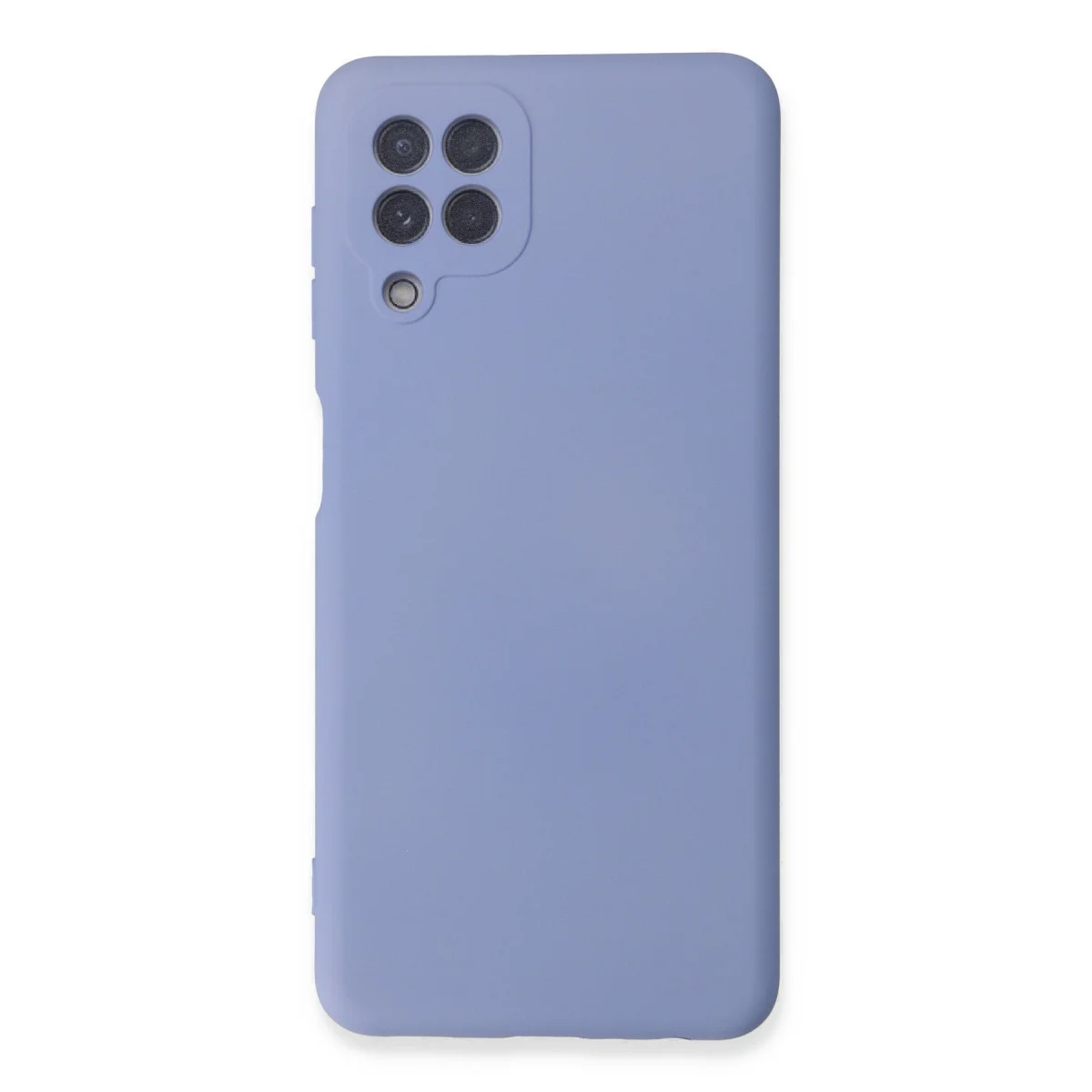 Galaxy A22 Kılıf Nano içi Kadife Silikon - Lila