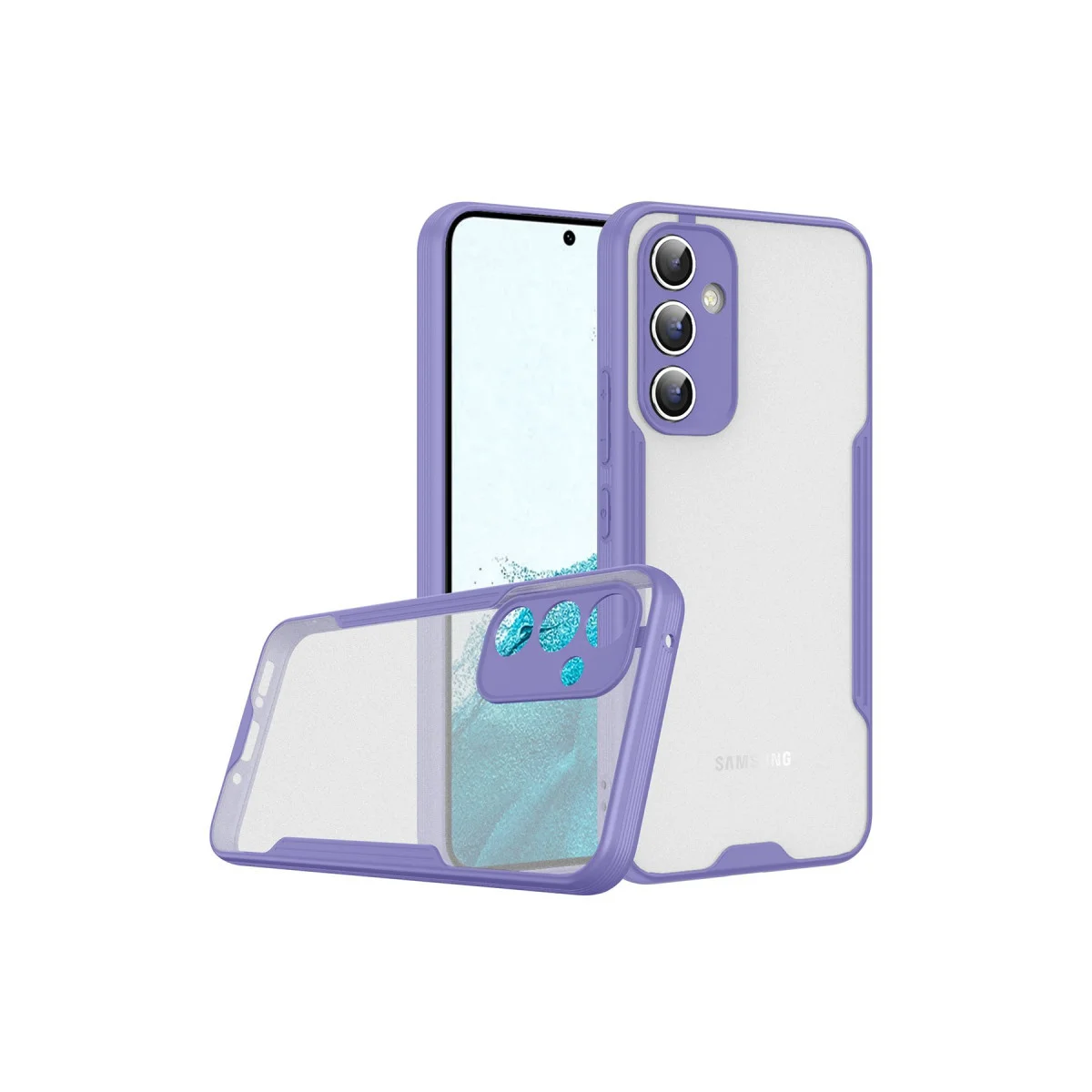 Galaxy A24 4G Kılıf Platin Silikon - Lila