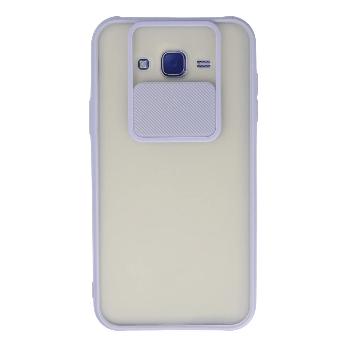 Galaxy J7 Kılıf Palm Buzlu Kamera Sürgülü Silikon - Lila