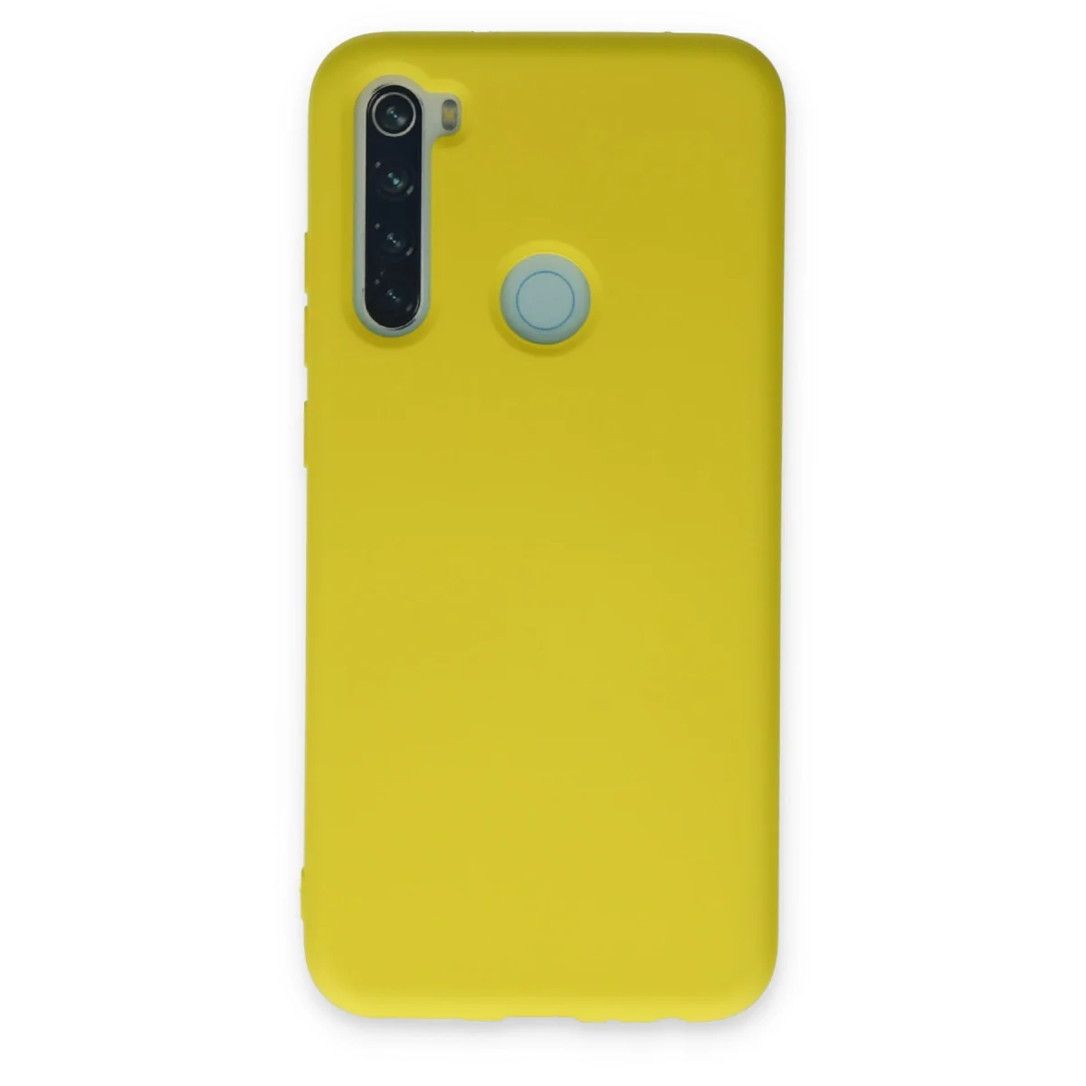 Redmi Note 8 Kılıf Nano içi Kadife Silikon - Sarı