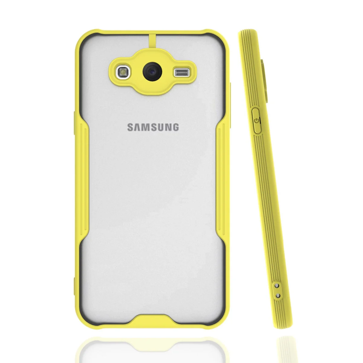 Galaxy J7 Kılıf Platin Silikon - Sarı