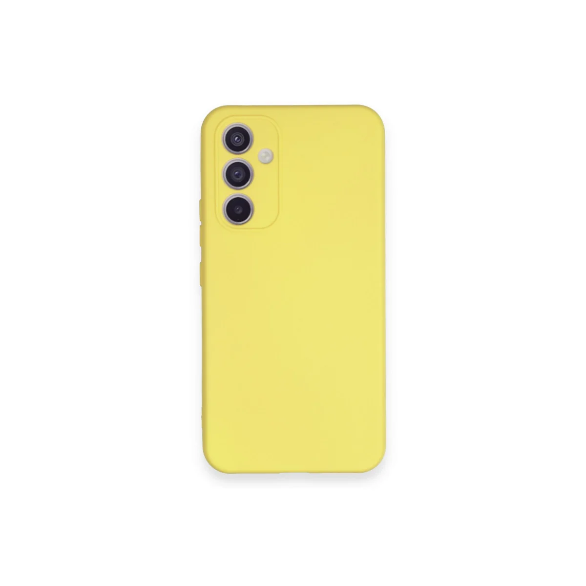 Galaxy A34 5G Kılıf Nano içi Kadife Silikon - Sarı