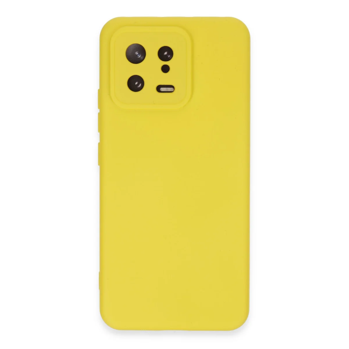 Mi 13 Kılıf Nano içi Kadife Silikon - Sarı