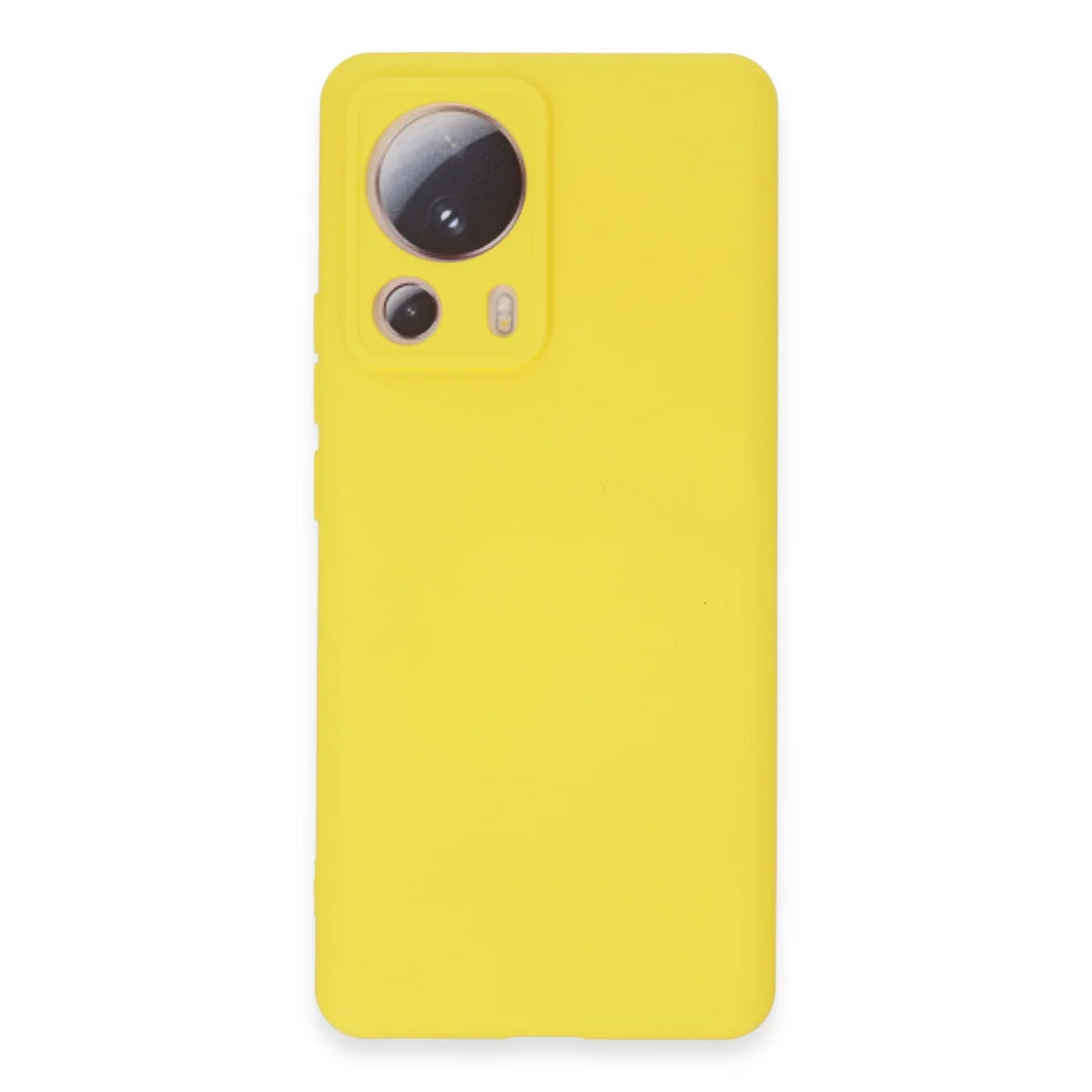 Mi 13 Lite Kılıf Nano içi Kadife Silikon - Sarı