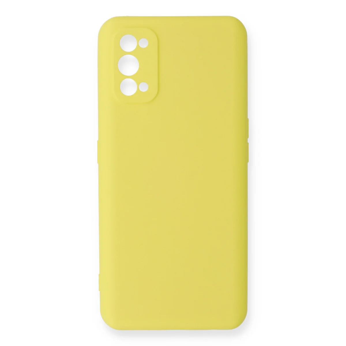 Realme 7 Pro Kılıf Nano içi Kadife Silikon - Sarı