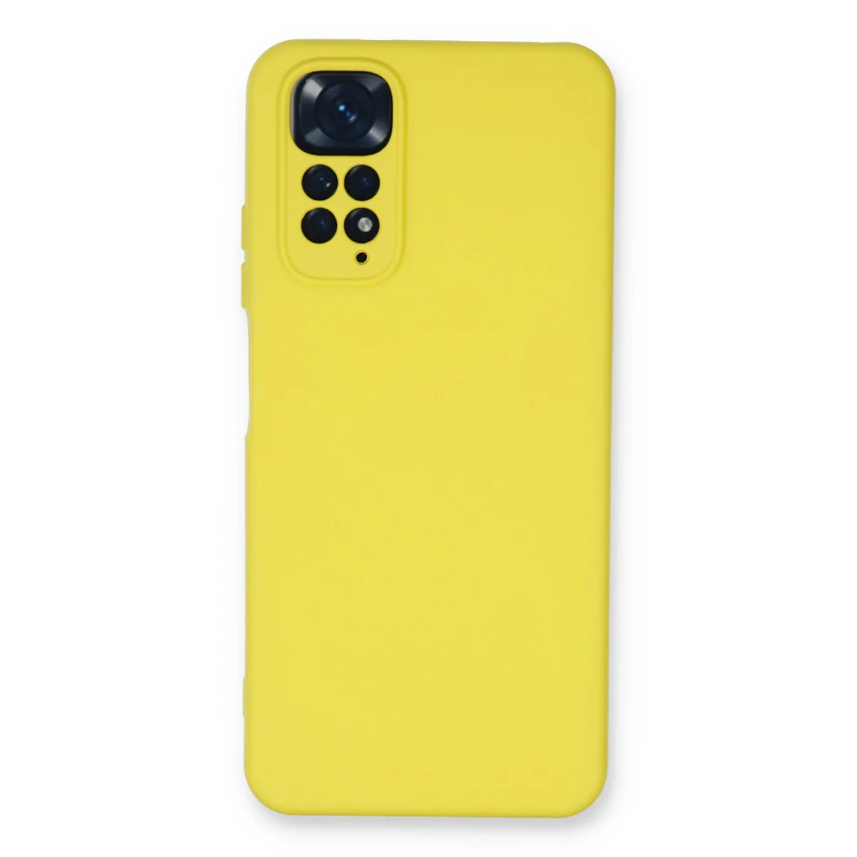 Redmi Note 11 Kılıf Nano içi Kadife Silikon - Sarı