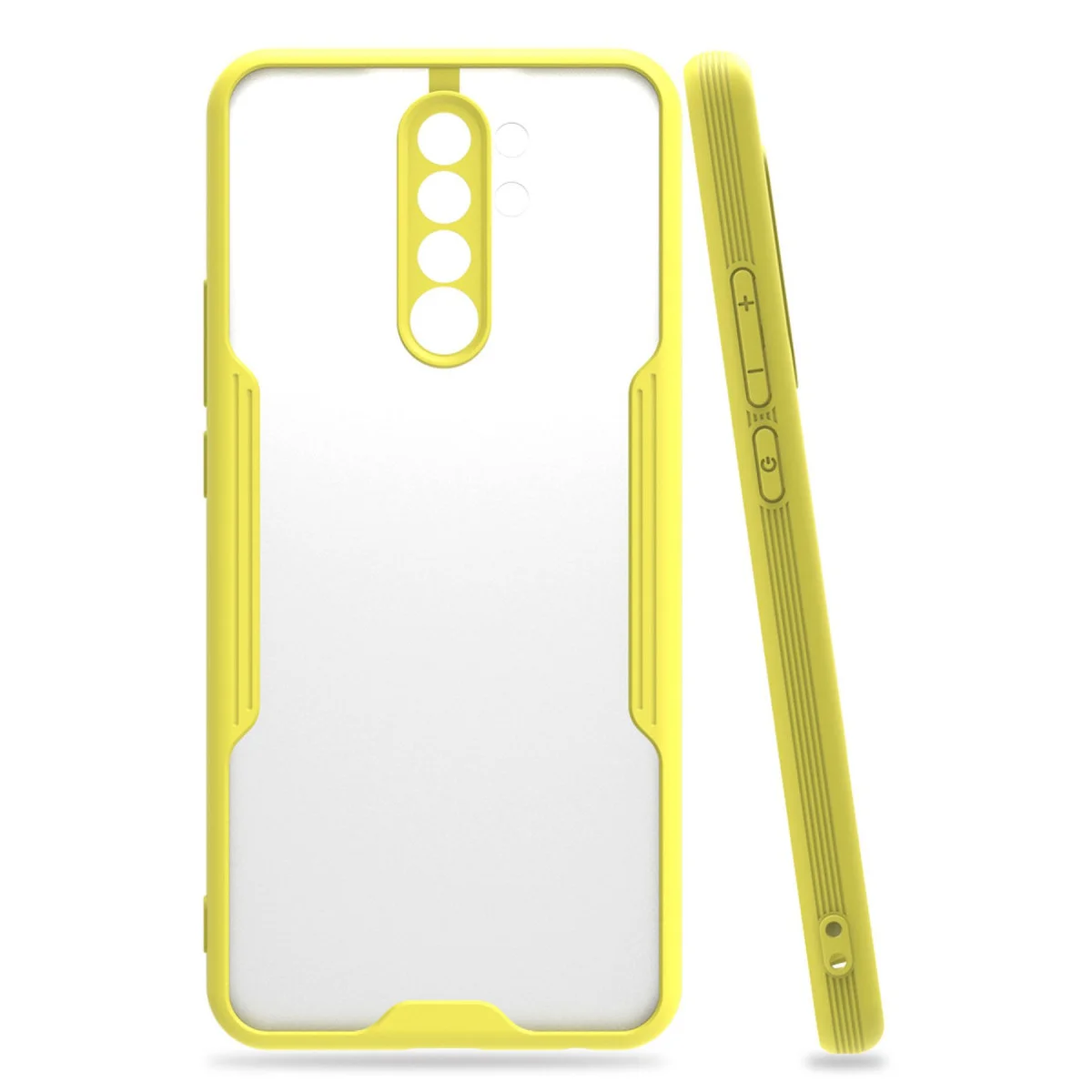 Redmi 9 Kılıf Platin Silikon - Sarı