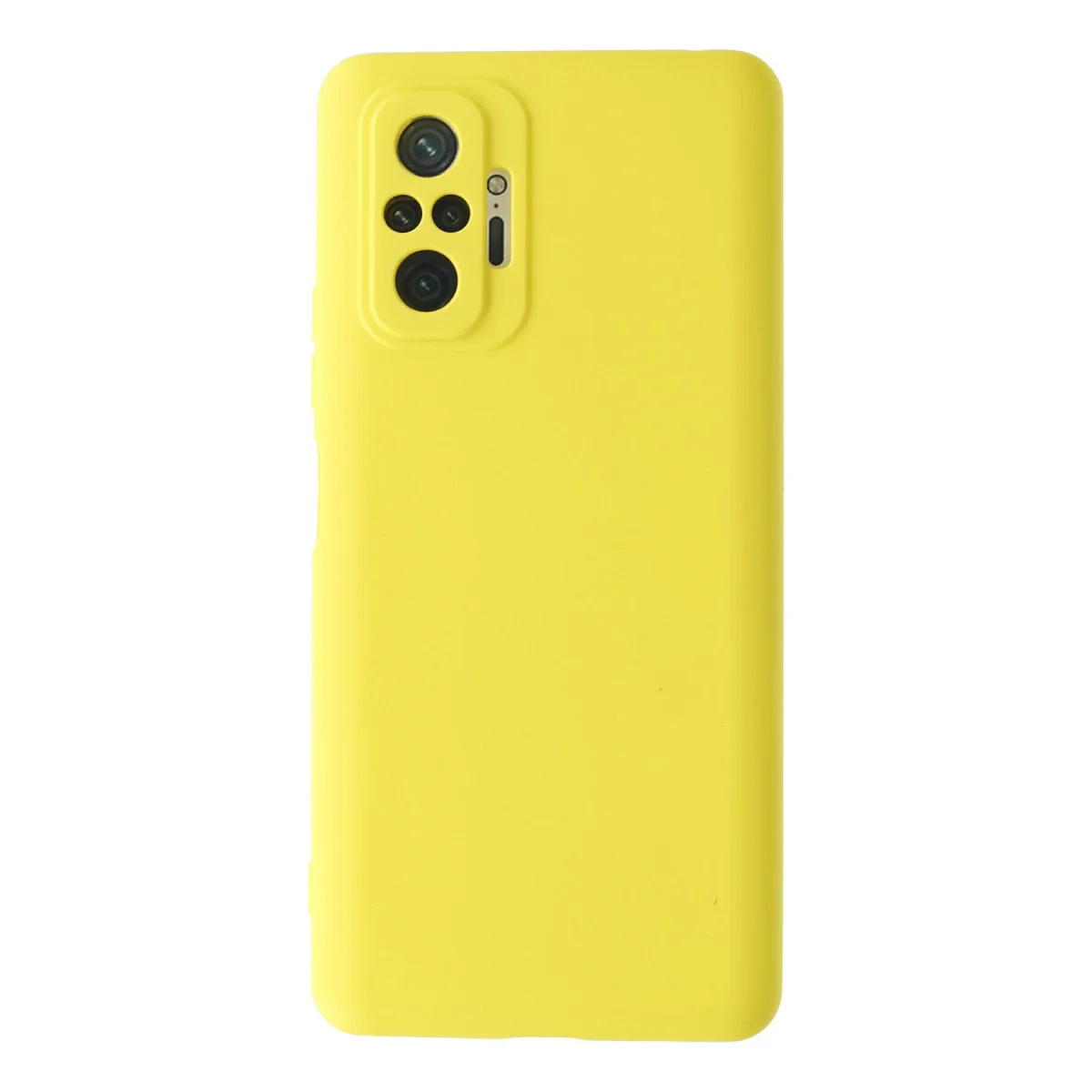 Redmi Note 10 Pro Kılıf Nano içi Kadife Silikon - Sarı
