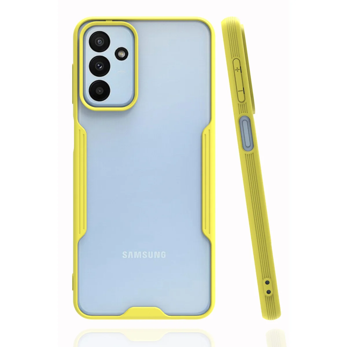 Galaxy A04S Kılıf Platin Silikon - Sarı