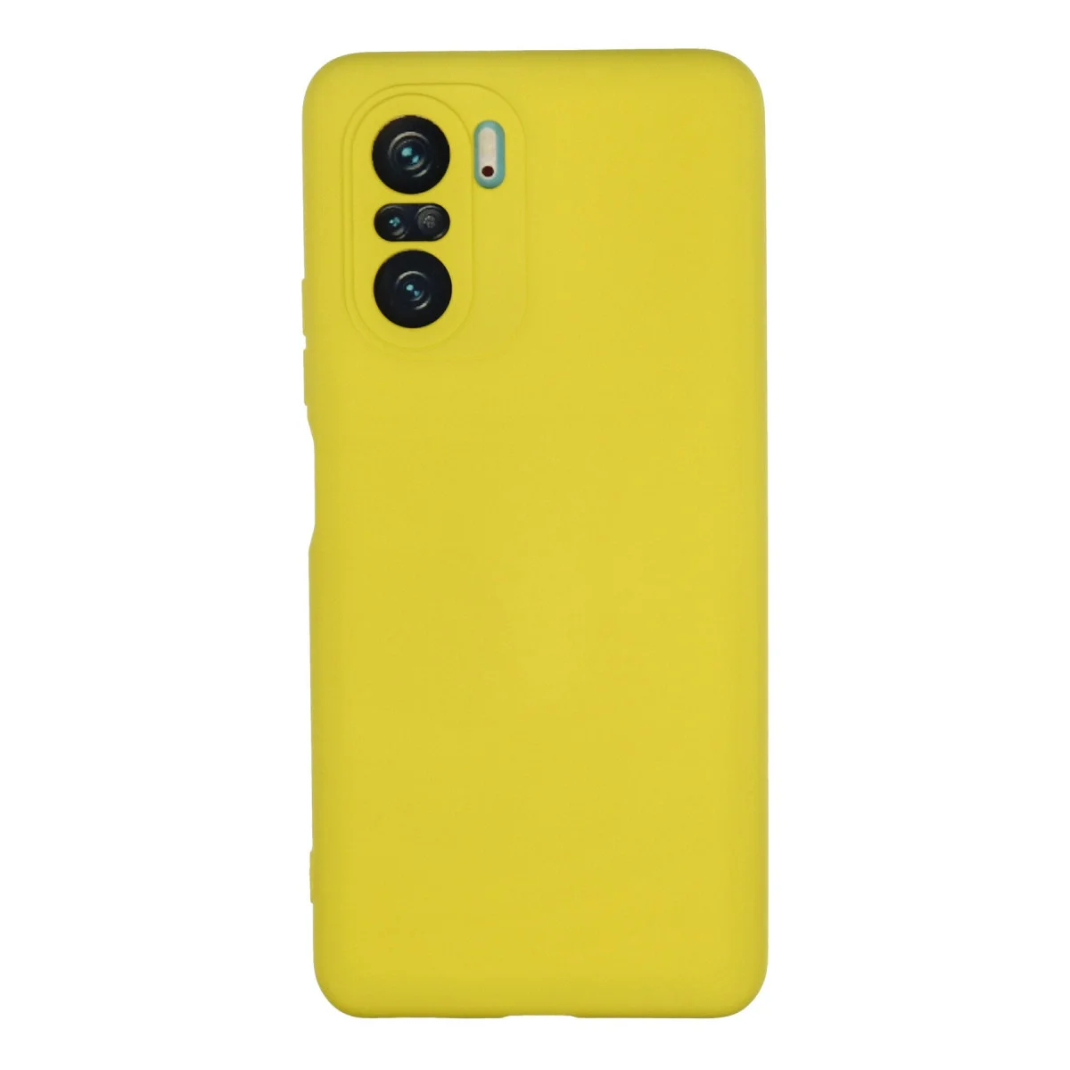 Poco F3 Kılıf Nano içi Kadife Silikon - Sarı