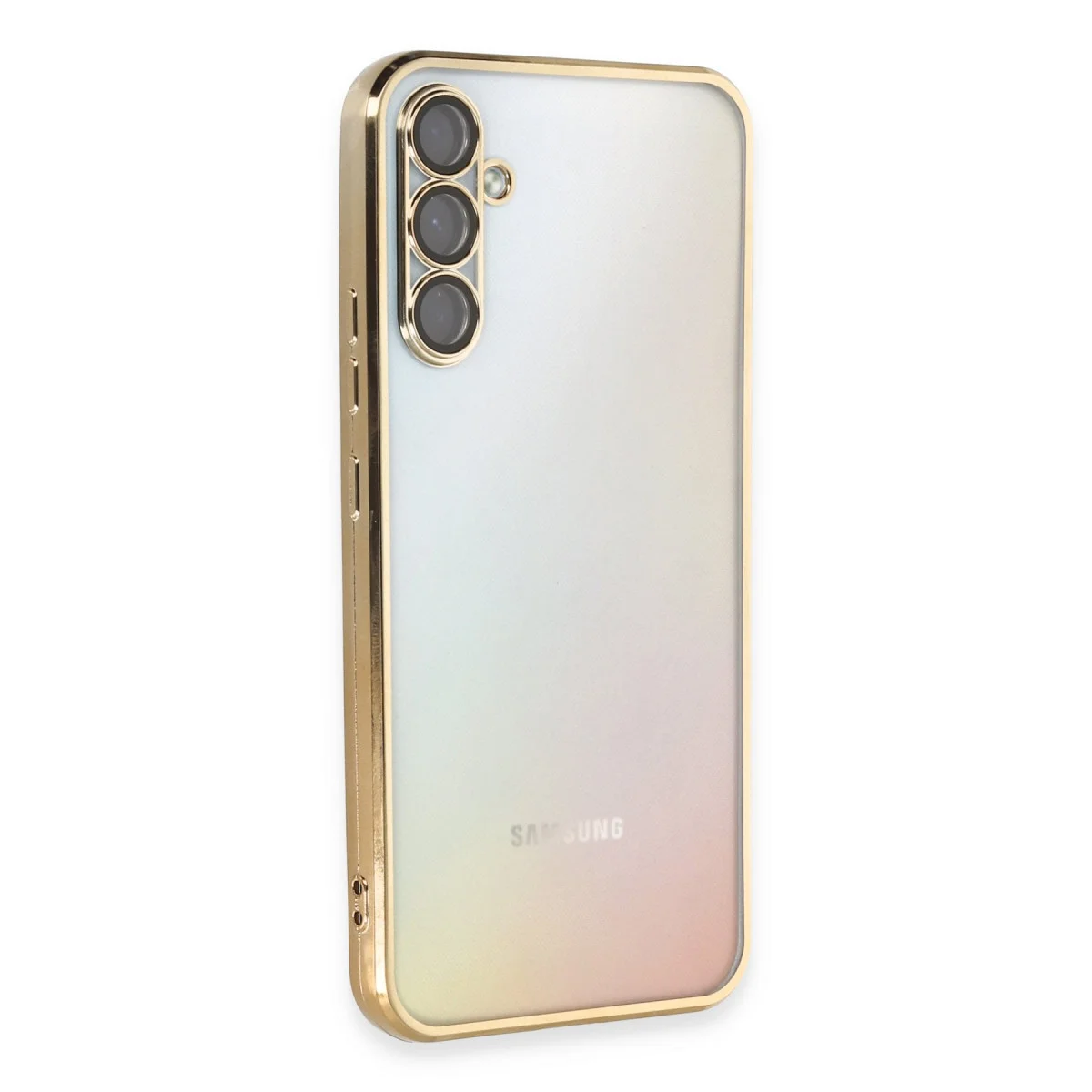 Galaxy A54 5G Kılıf Razer Lensli Silikon - Gold