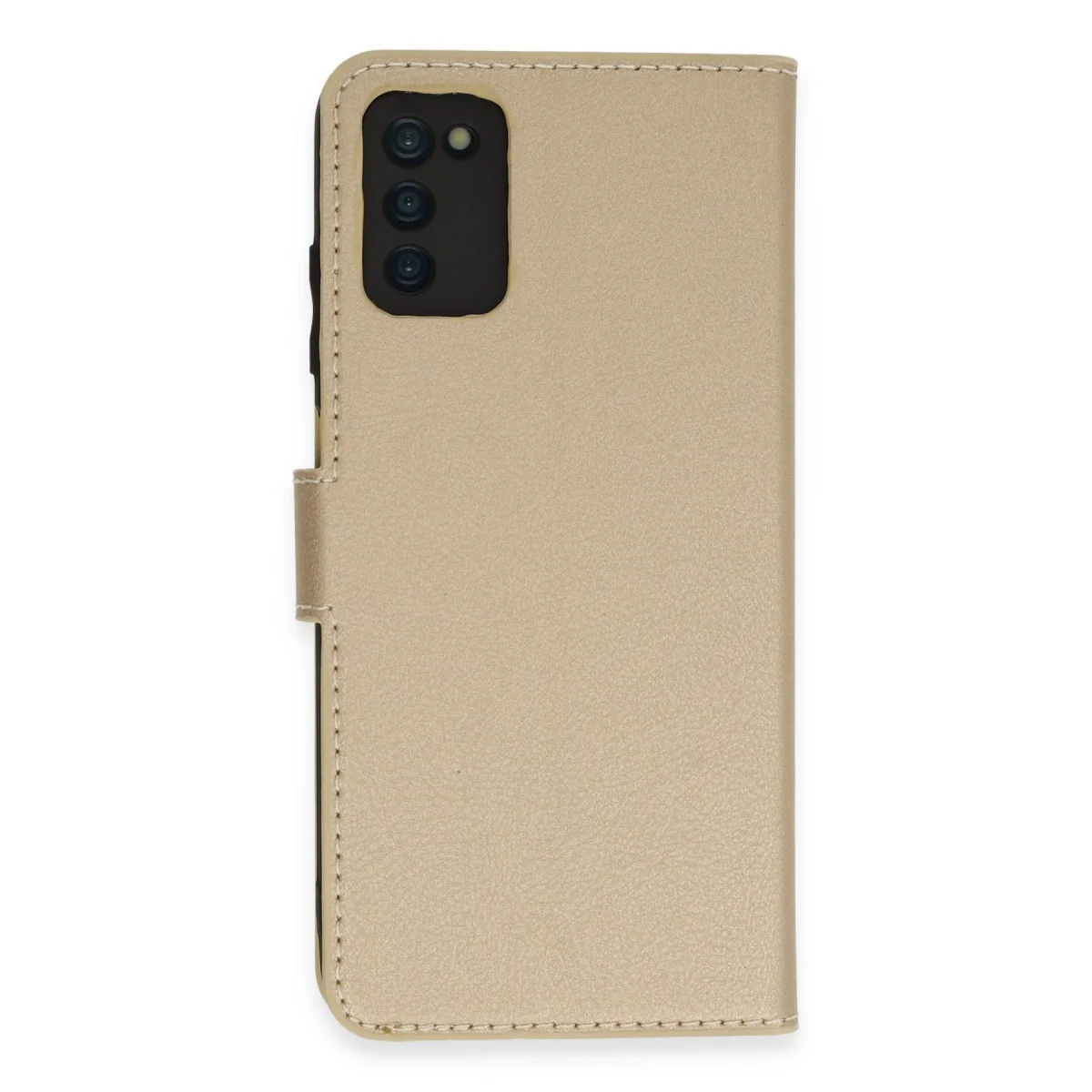 Galaxy A03S Kılıf Trend S Plus Kapaklı Kılıf - Gold