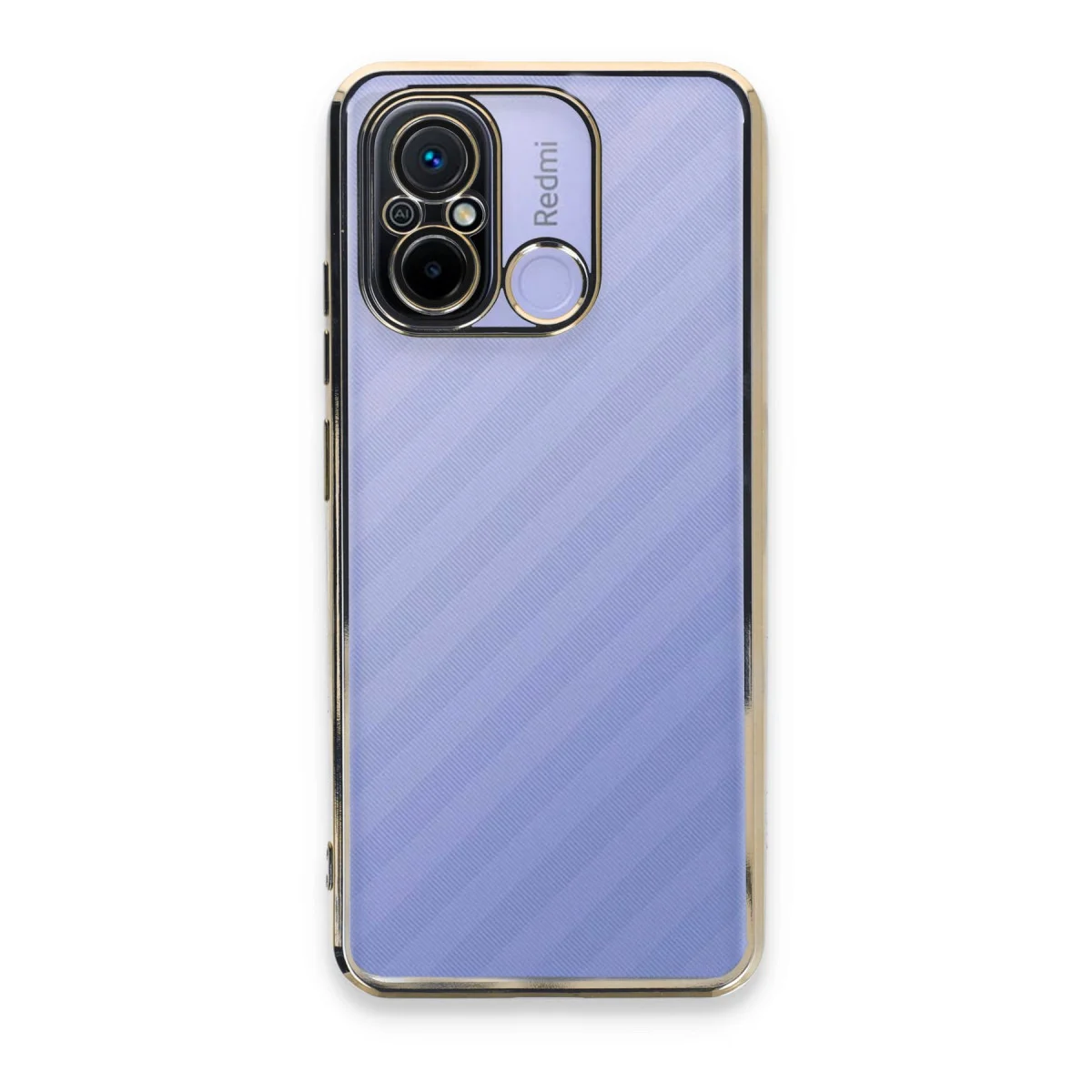 Redmi 12C Kılıf Razer Lensli Silikon - Gold