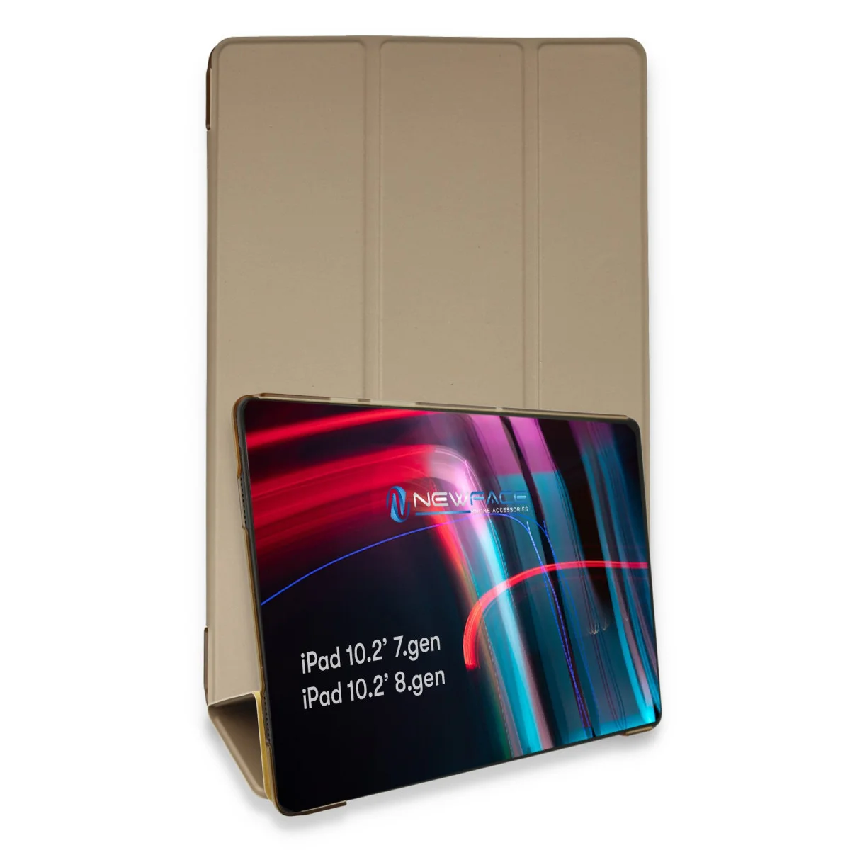 iPad 10.2 (7.nesil) Kılıf Tablet Smart Kılıf - Gold
