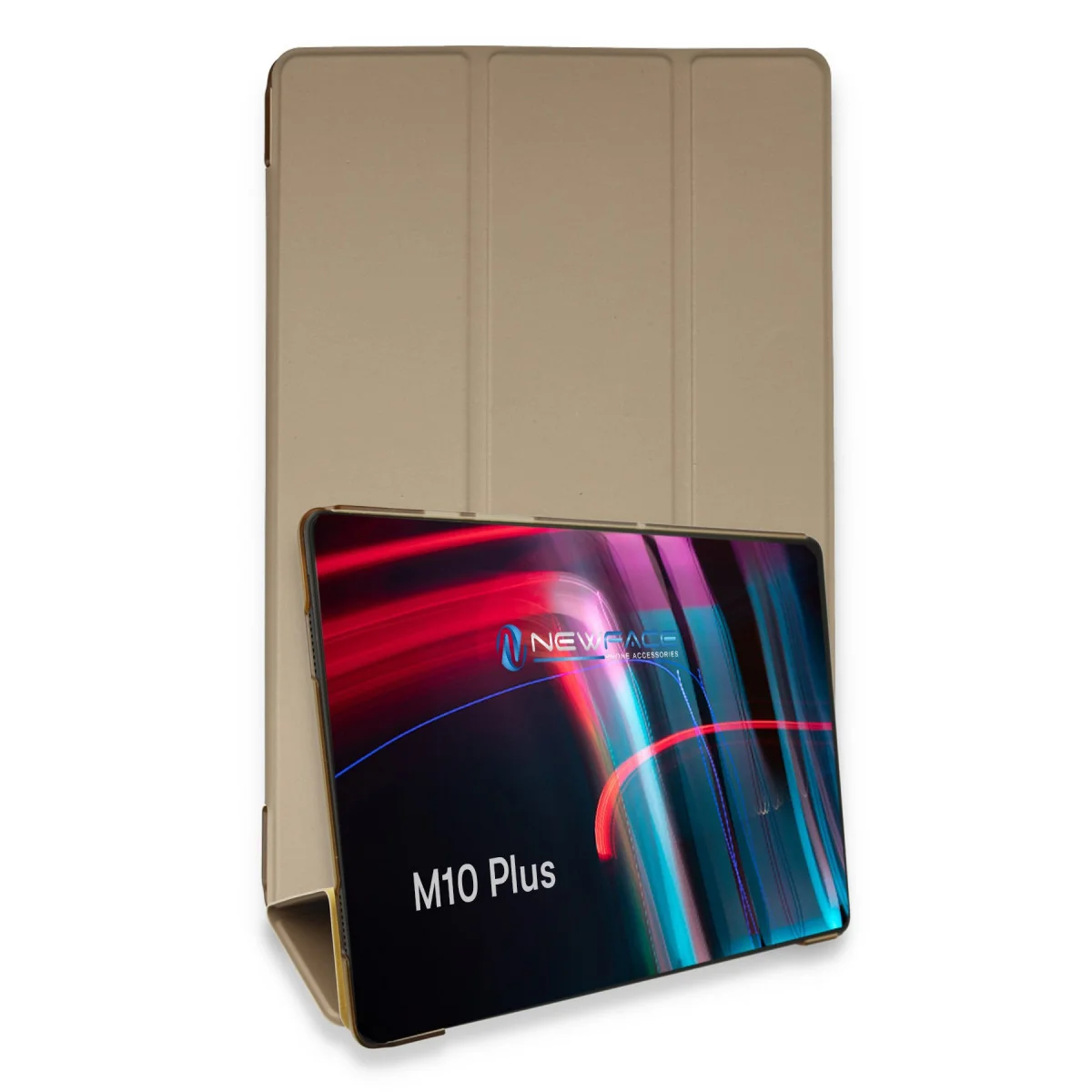 M10 FHD Plus X606F Kılıf Tablet Smart Kılıf - Gold