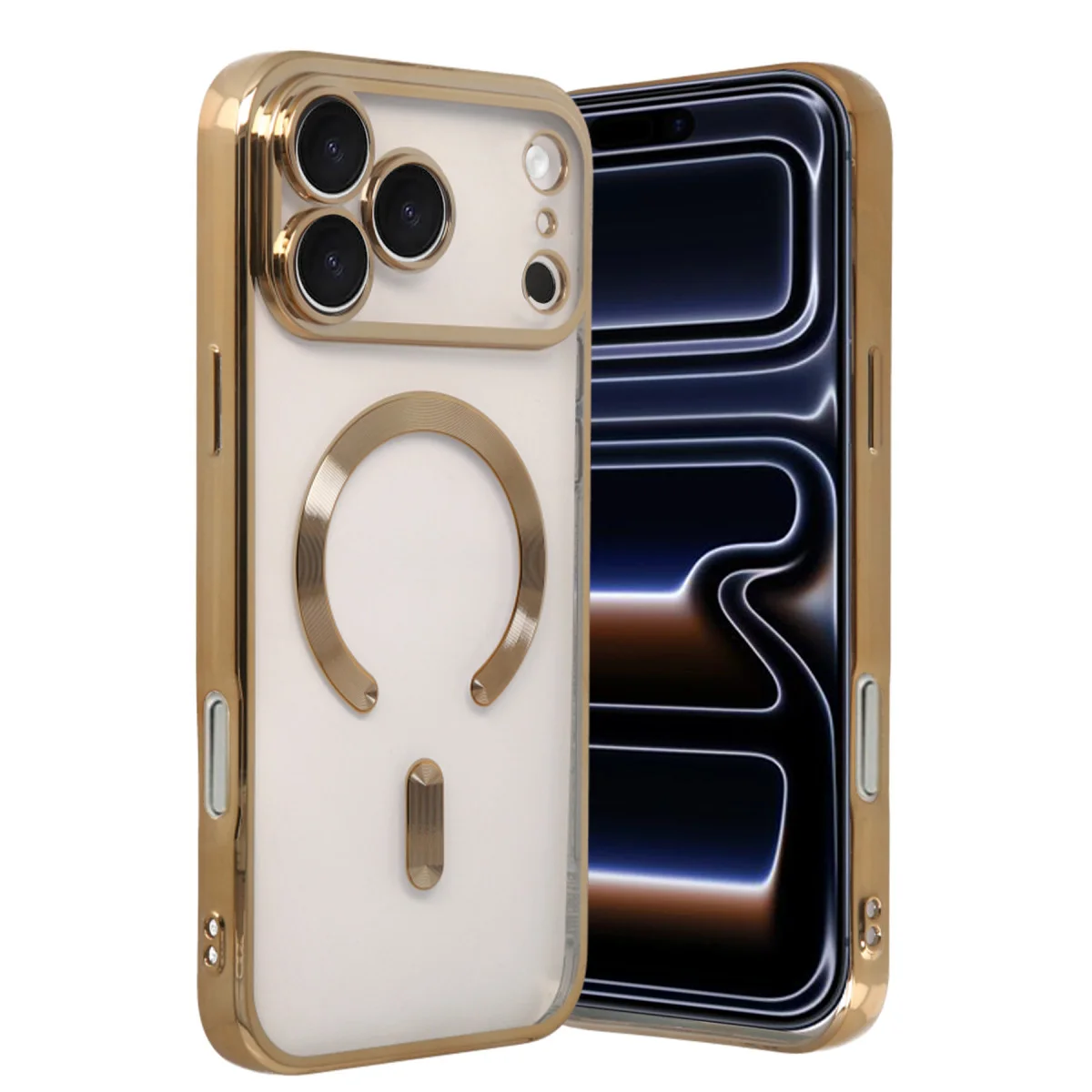iPhone 17 Pro Kross Magneticsafe Kapak - Gold