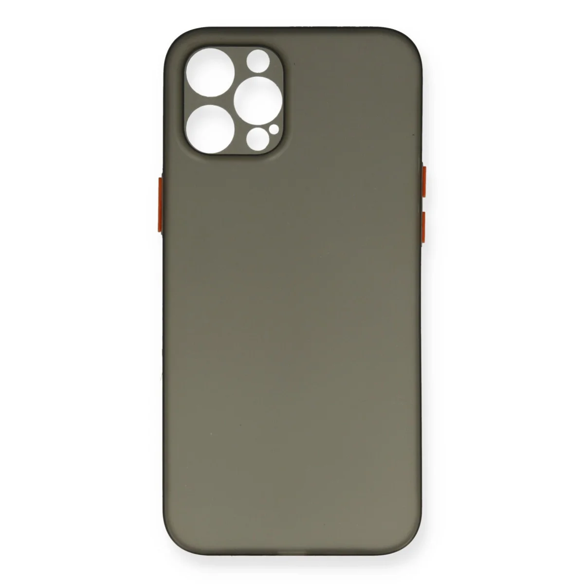 iPhone 12 Pro Max Kılıf PP Ultra İnce Kapak - Gri
