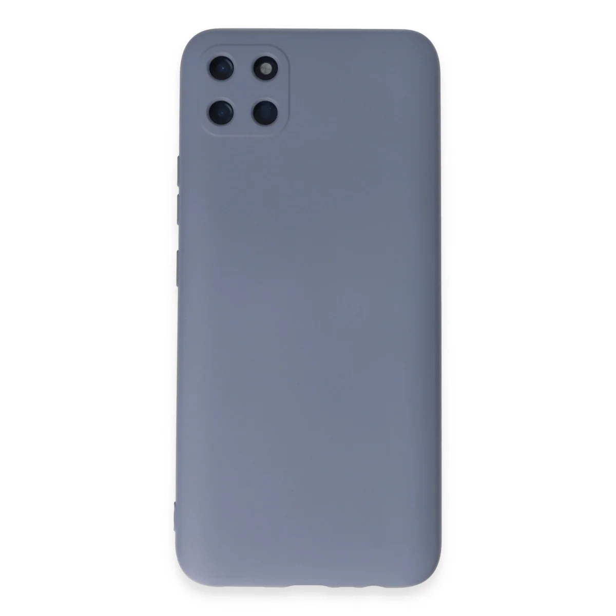 Realme C11 Kılıf Nano içi Kadife Silikon - Gri