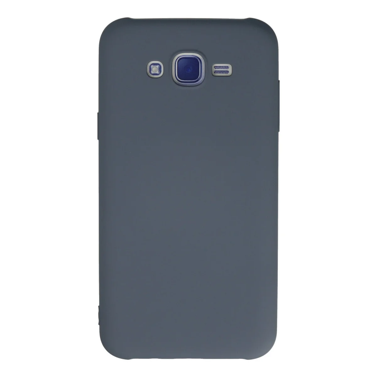 Galaxy J7 Kılıf Nano içi Kadife Silikon - Gri