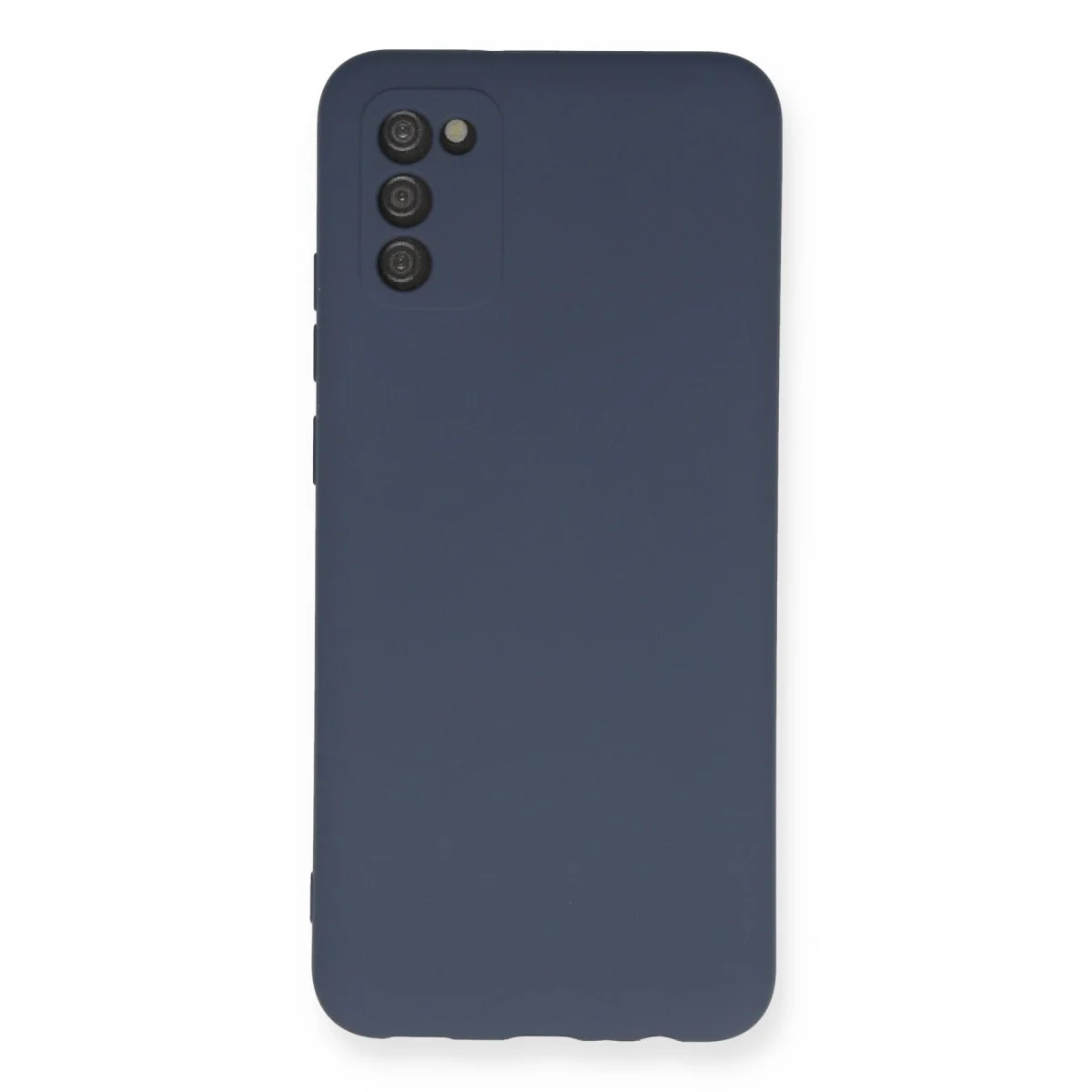 Galaxy A03S Kılıf Nano içi Kadife Silikon - Gri