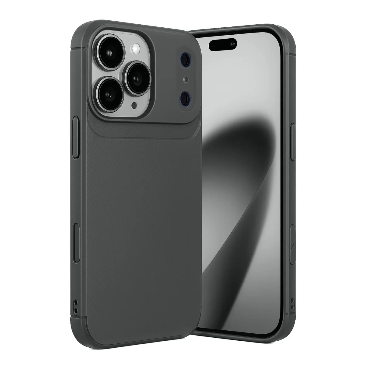 iPhone 17 Pro Auto Focus Karbon Kapak - Gri