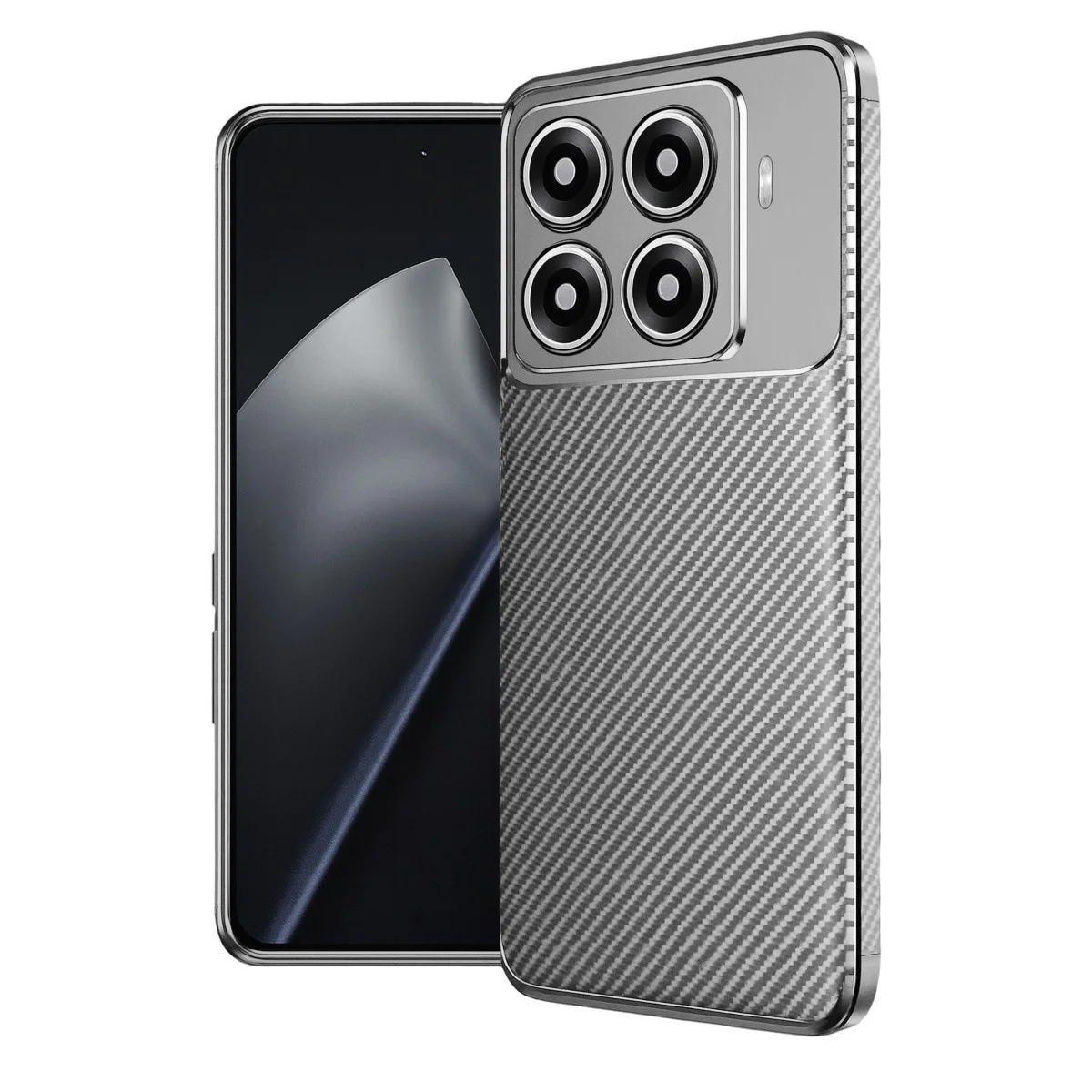 Mi 15T Pro Auto Focus Karbon Kapak - Gri