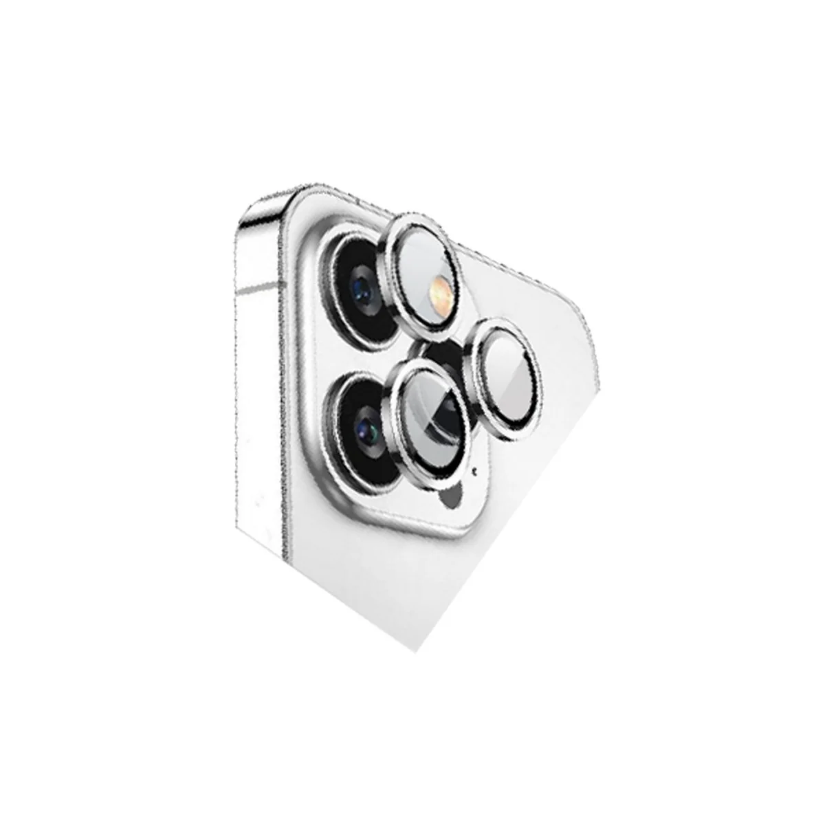 iPhone 15 Pro Max Bilvis Titan Kamera Lens - Gümüş