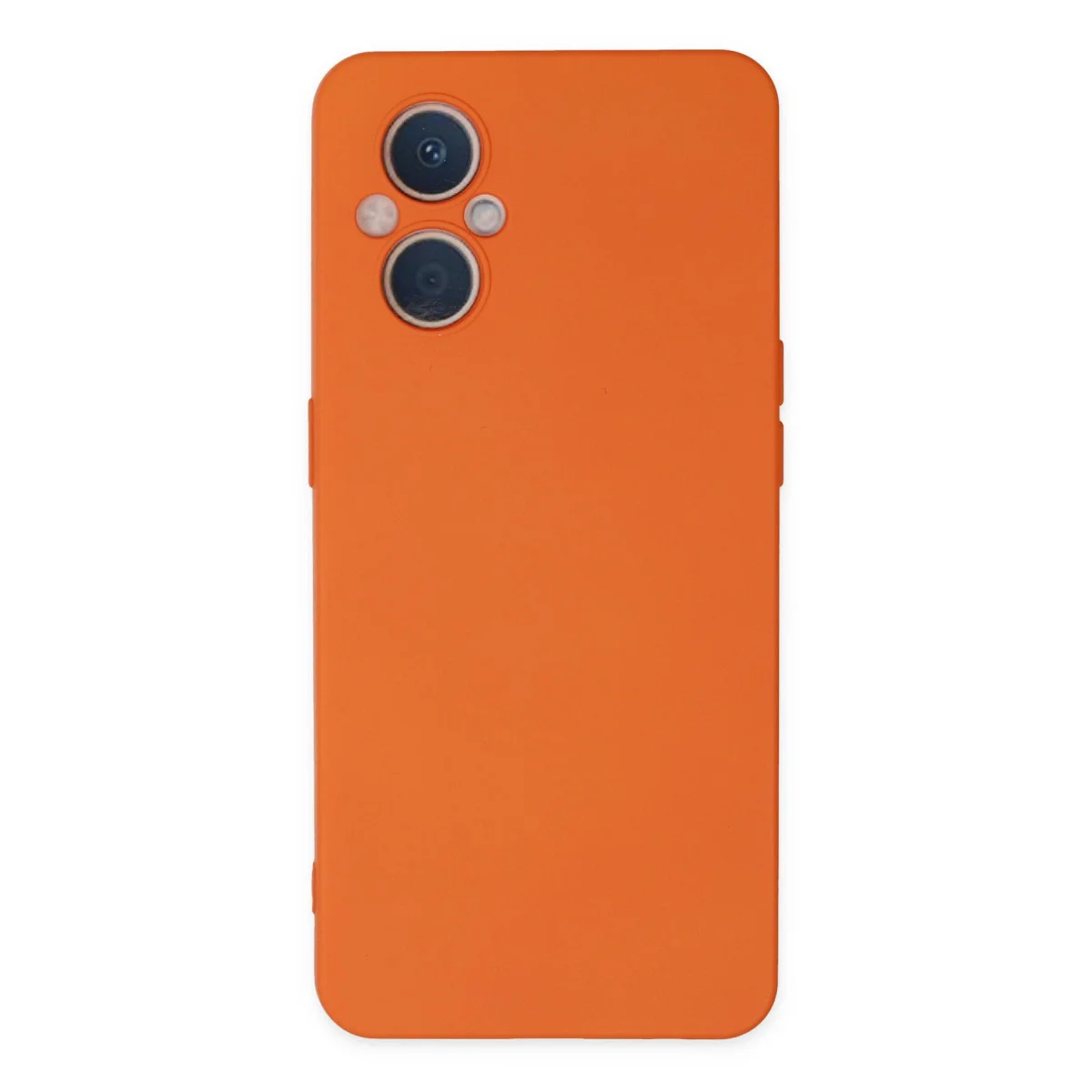 Reno 7 Lite Kılıf Nano içi Kadife Silikon - Turuncu