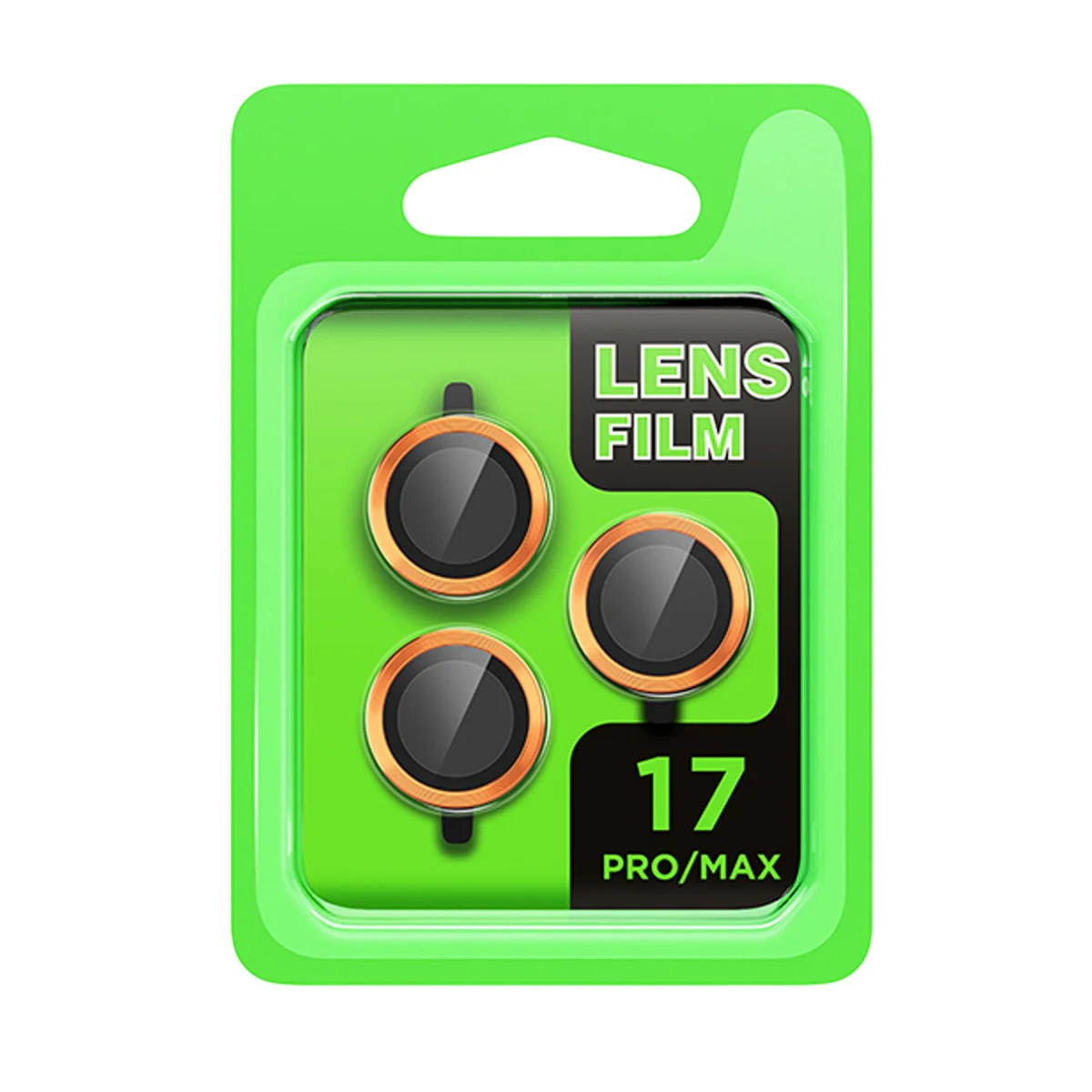 iPhone 17 Pro Raze Metal Kamera Lens - Turuncu