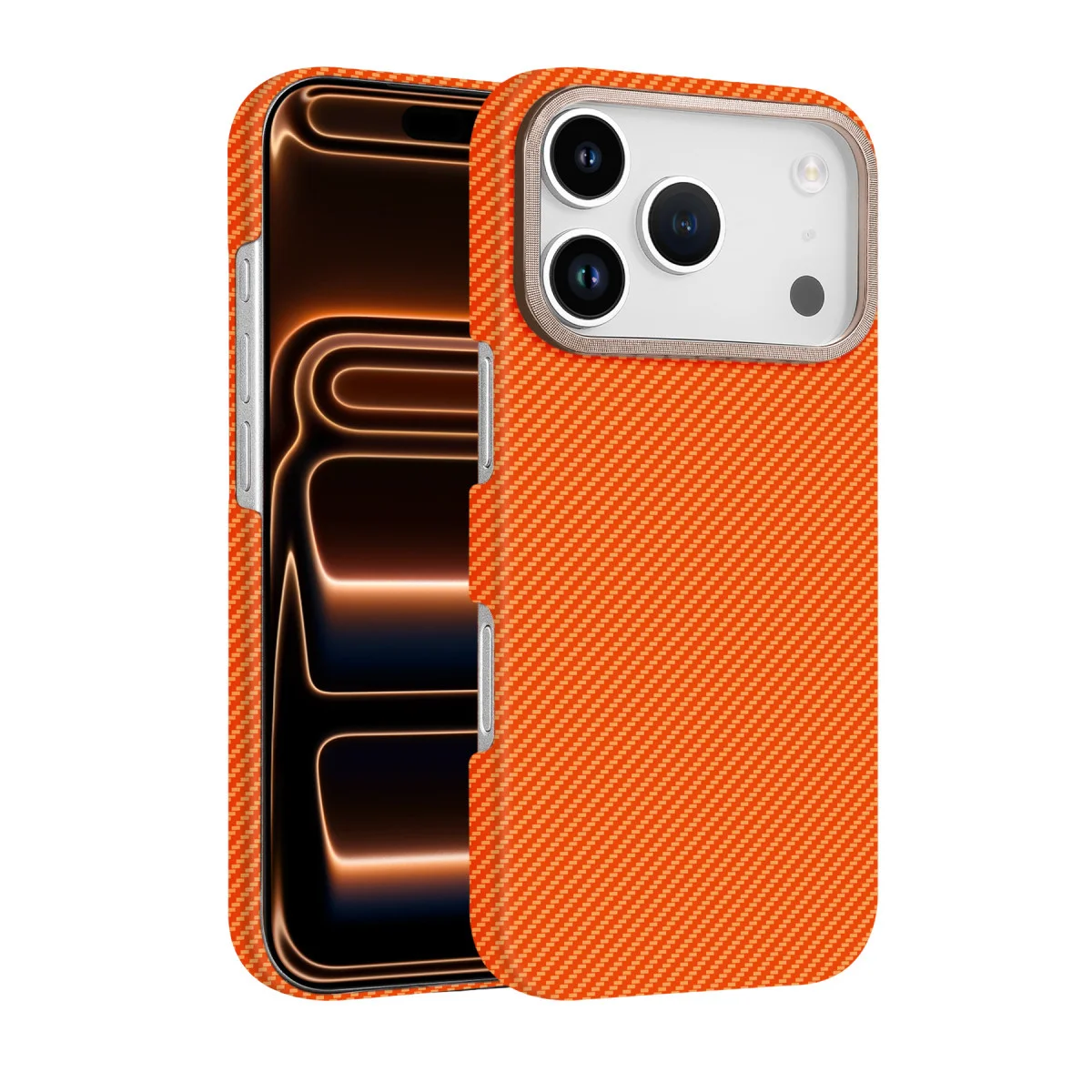 iPhone 17 Pro Max Vega Magsafe Kapak - Turuncu