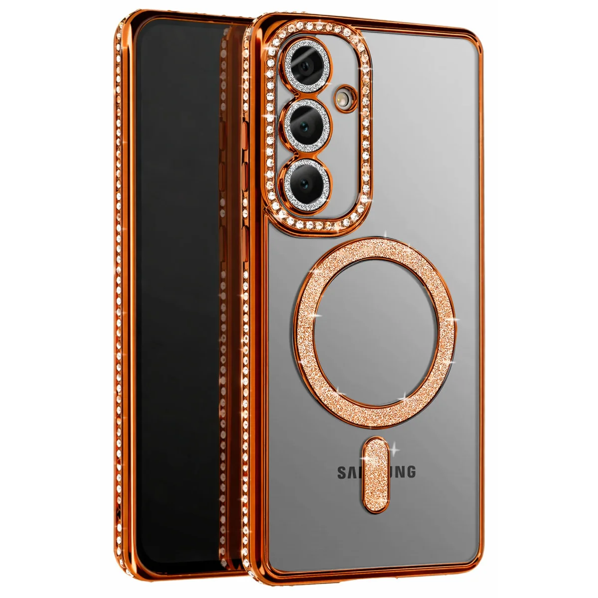 Galaxy S26 Joke Simli Magneticsafe Kılıf - Turuncu