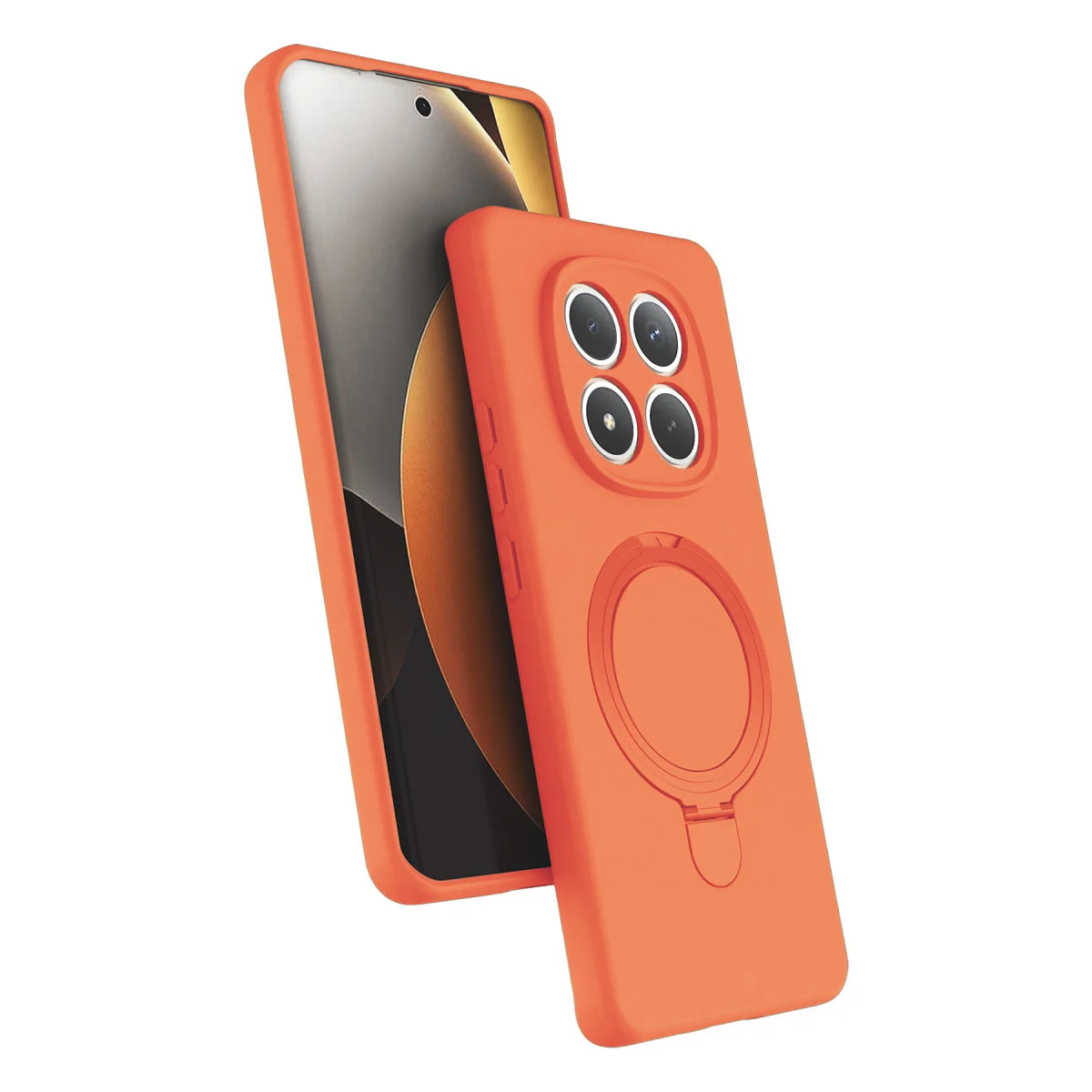 Redmi Note 15 Pro 4G Regal Magsafe Standlı Kapak - Turuncu