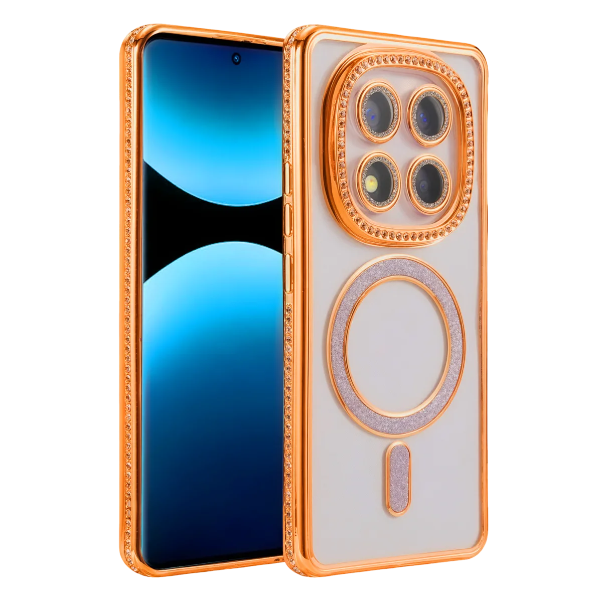 Redmi Note 15 Pro Plus 5G Joke Simli Magneticsafe Kılıf - Turuncu