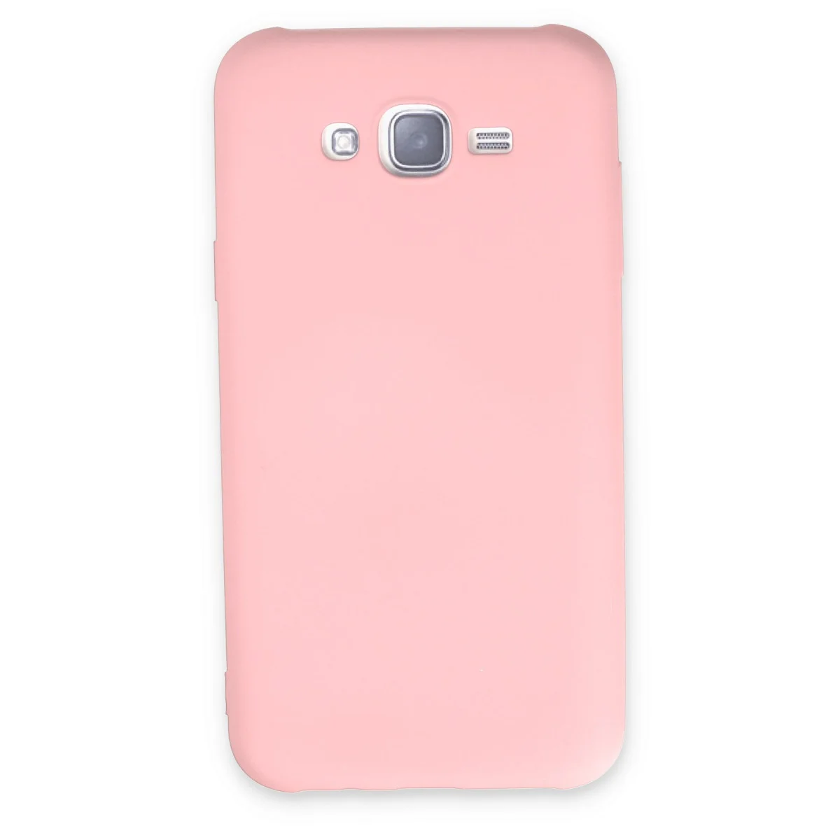 Galaxy J7 Kılıf Nano içi Kadife Silikon - Pudra