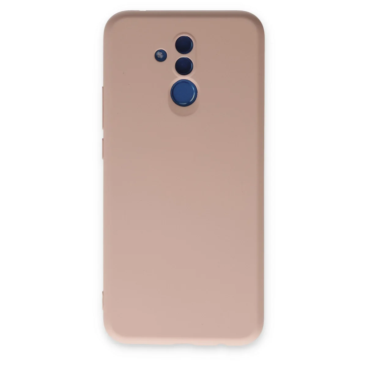Mate 20 Lite Kılıf Nano içi Kadife Silikon - Pudra