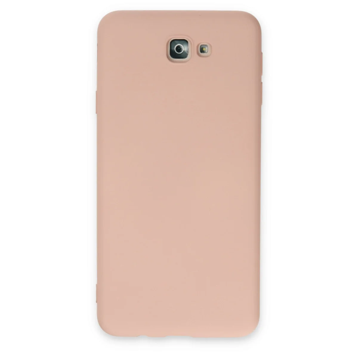 Galaxy J7 Prime Kılıf Nano içi Kadife Silikon - Pudra