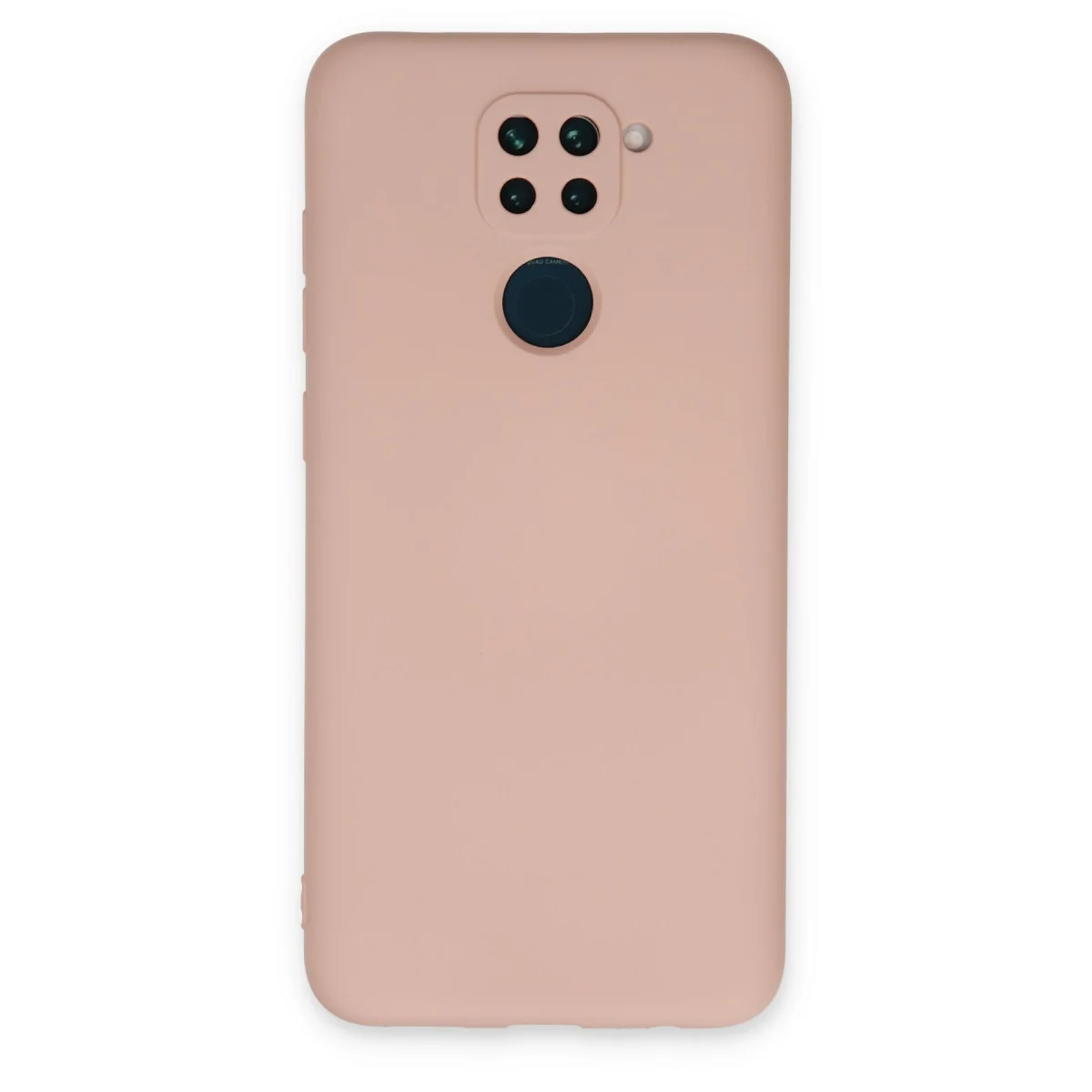 Redmi Note 9 Kılıf Nano içi Kadife Silikon - Pudra