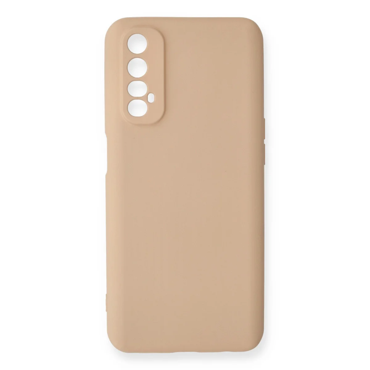 Realme 7 Kılıf Nano içi Kadife Silikon - Pudra