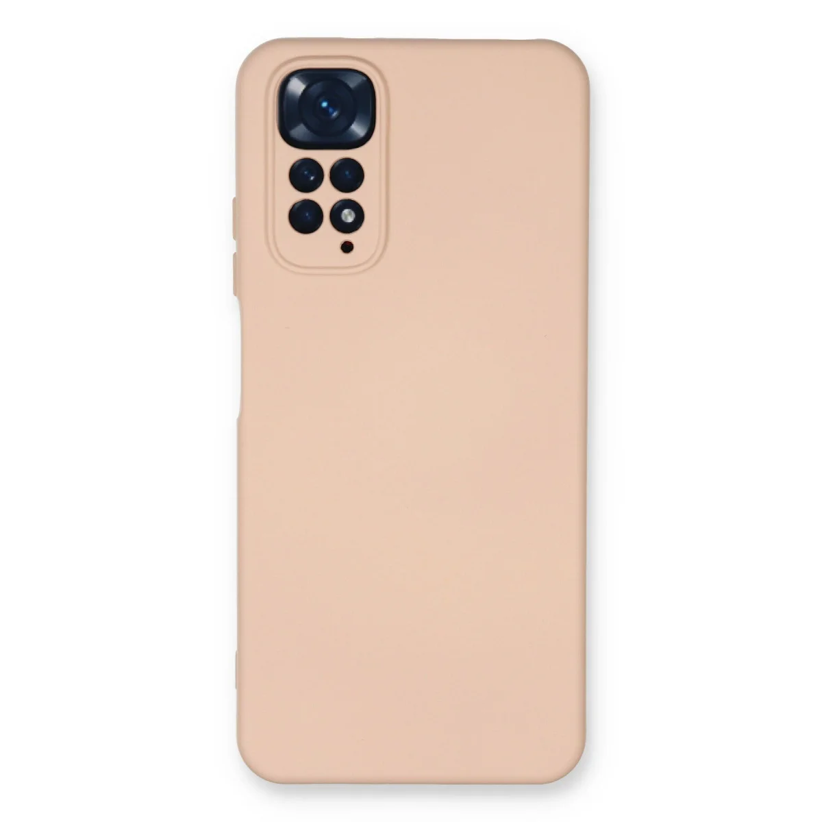Redmi Note 11 Kılıf Nano içi Kadife Silikon - Pudra