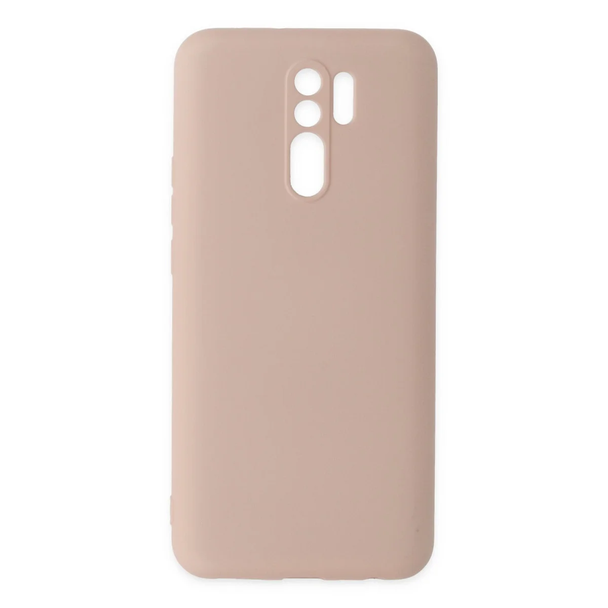 Redmi 9 Kılıf Nano içi Kadife Silikon - Pudra
