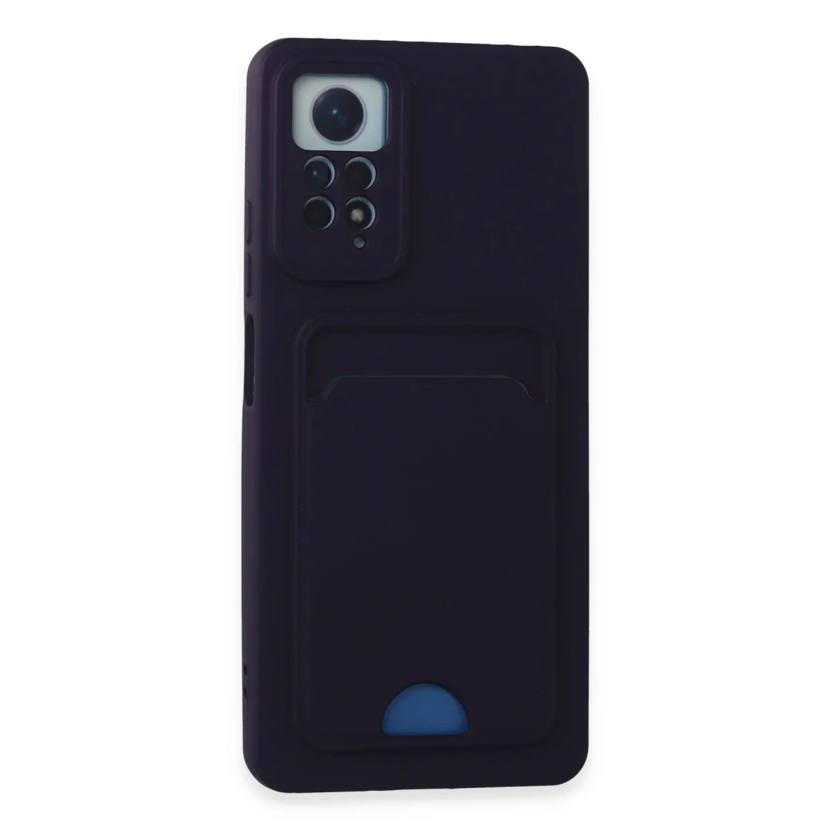 Redmi Note 11 Pro Kılıf Kelvin Kartvizitli Silikon - Derin Mor