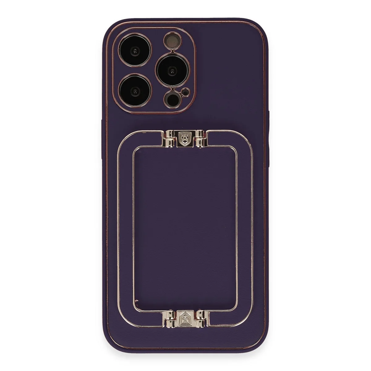 iPhone 13 Pro Max Kılıf Coco Elit Kapak - Derin Mor